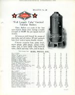 28 Bulletin 28, Full Length Tube Vertical Tubular Boilers