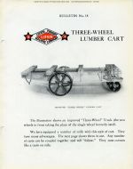 18 Bulletin 18 Three-Wheeled Lumber Cart