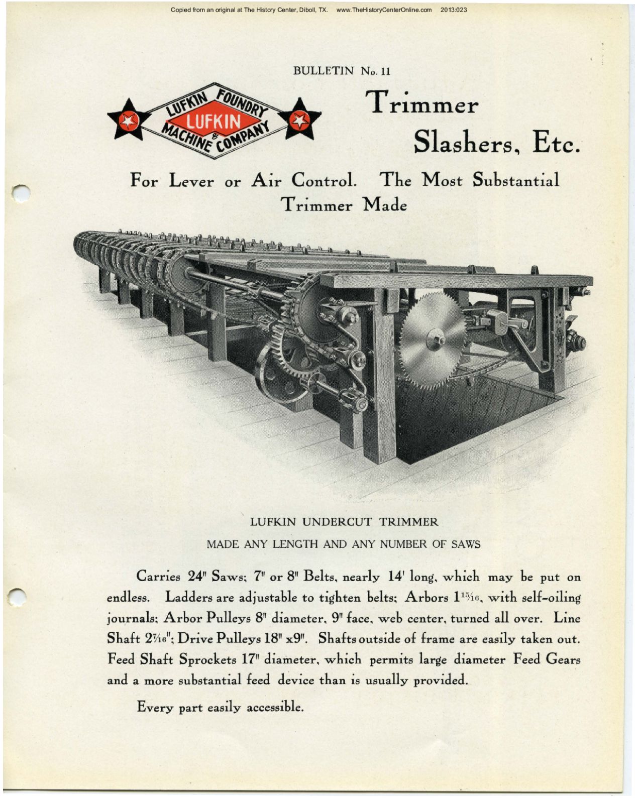 11 Bulletin 11, Trimmer Slashers, Etc.