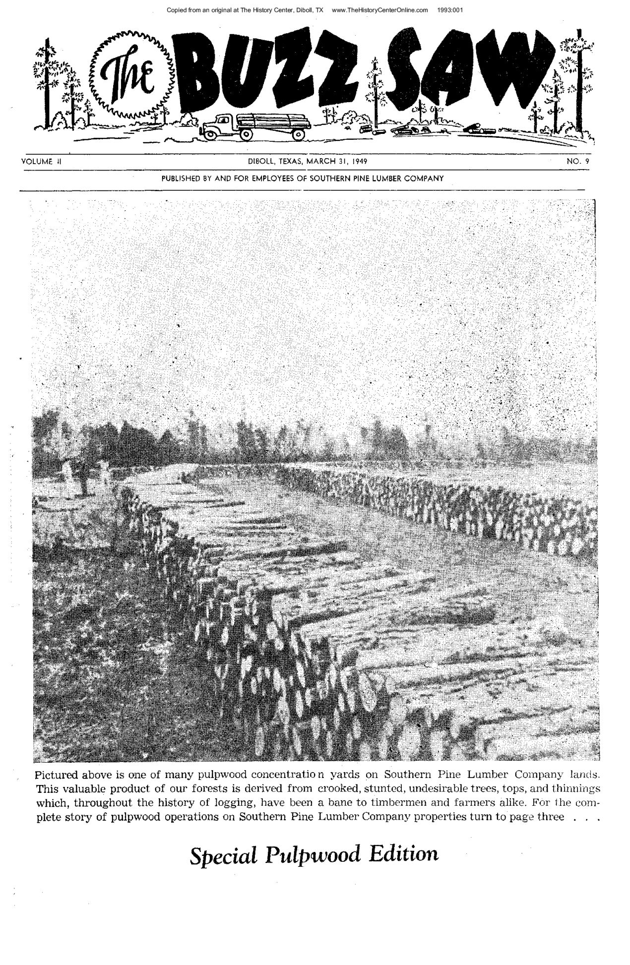 Diboll Buzz Saw 1949 03-March