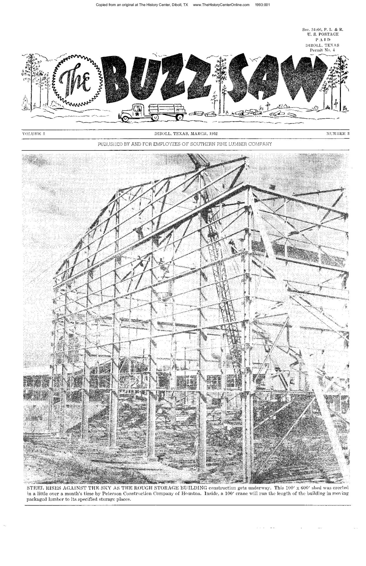 Diboll Buzz Saw 1952 03-March