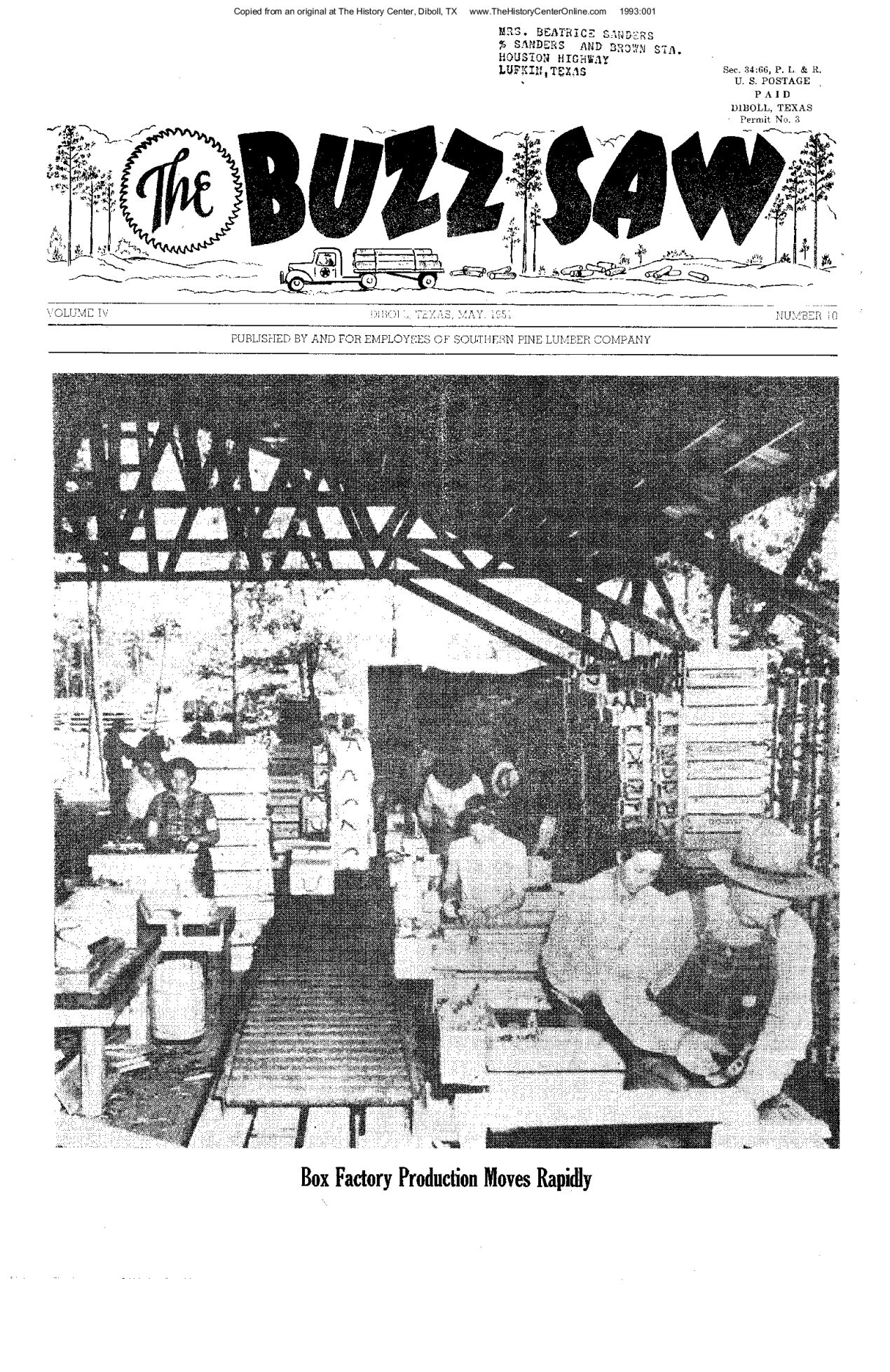 Diboll Buzz Saw 1951 05-May