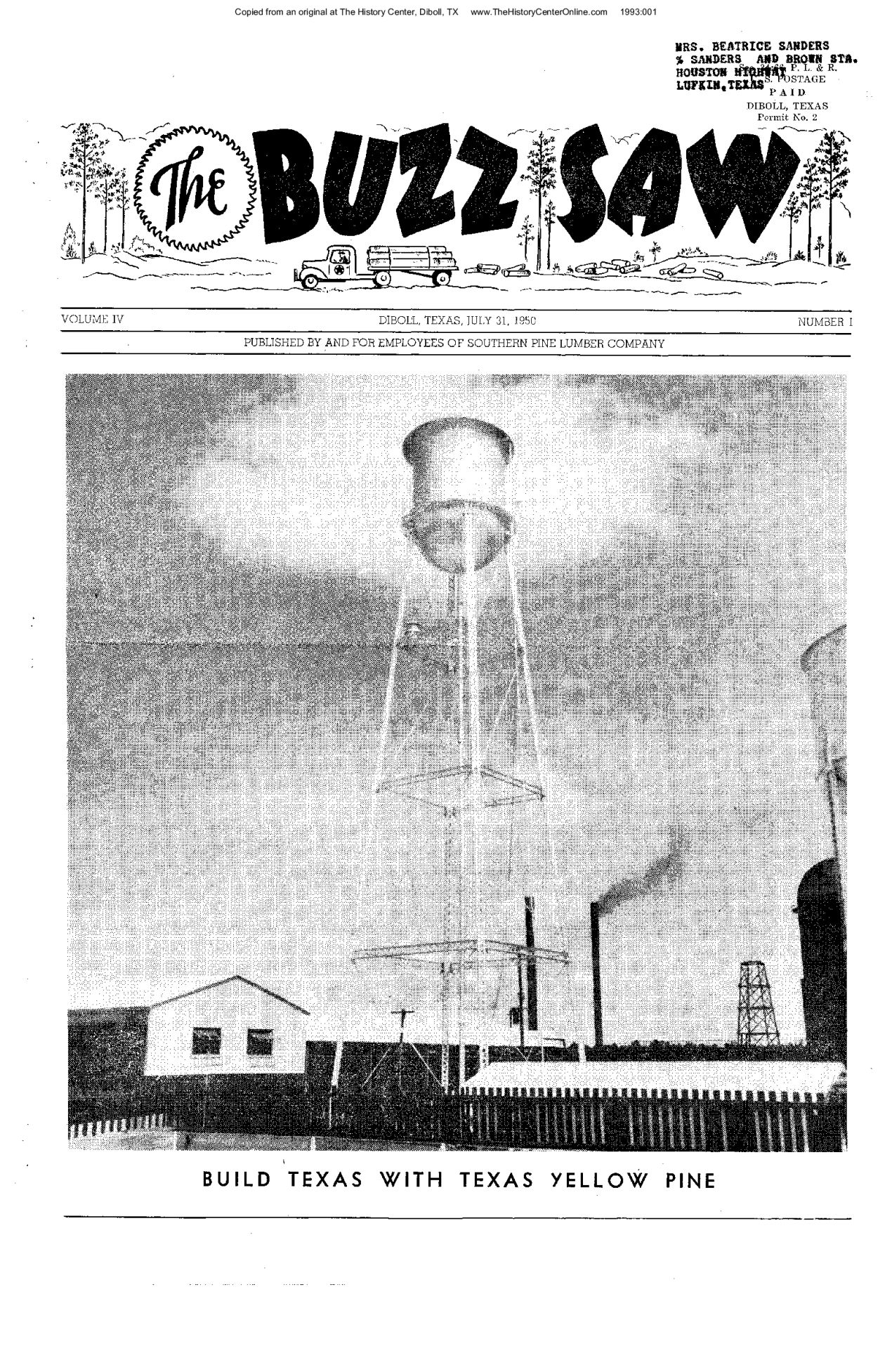 Diboll Buzz Saw 1950 07-July