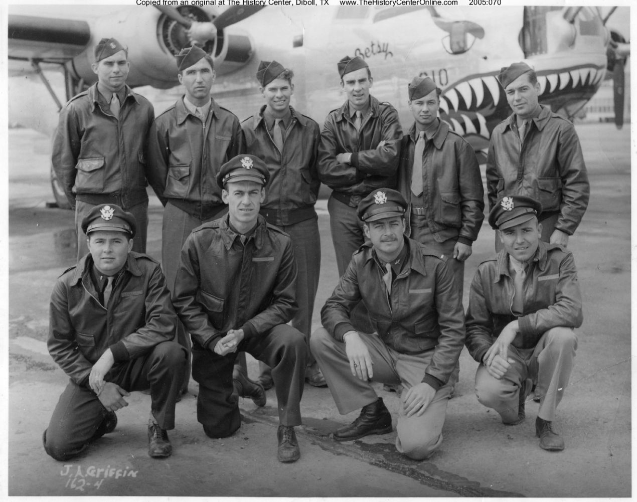 Gayle Cruthirds’ B-24 Crew, 376th Bomb Group, 15th Air Force, April 22, 1944