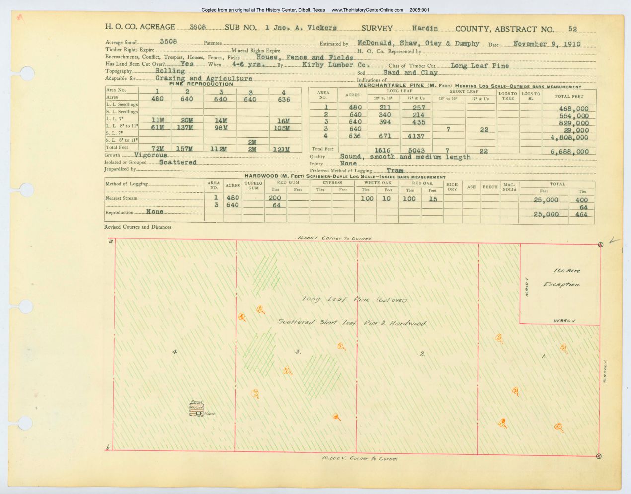 0053 Abstract 52, Vickers 1 Survey, Hardin County