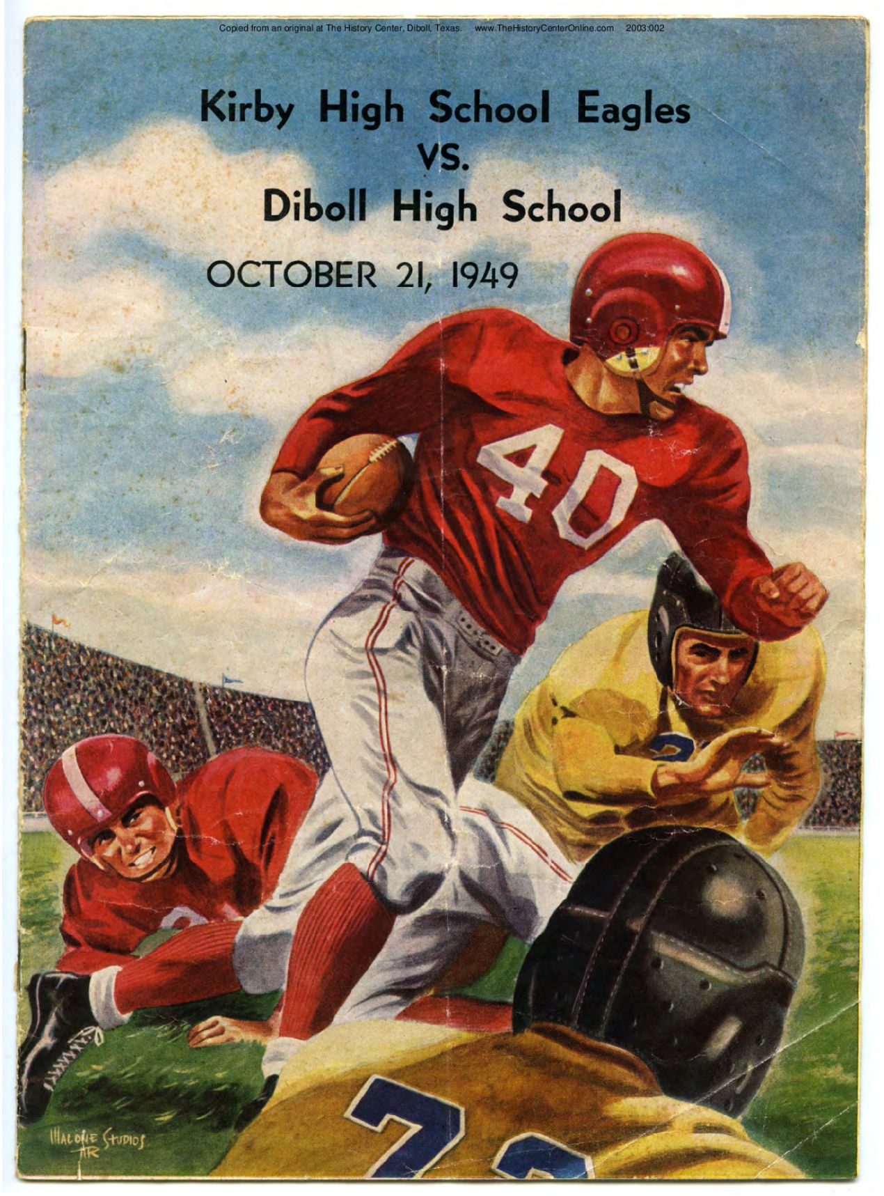 1949 10 21 Diboll High School Football Program