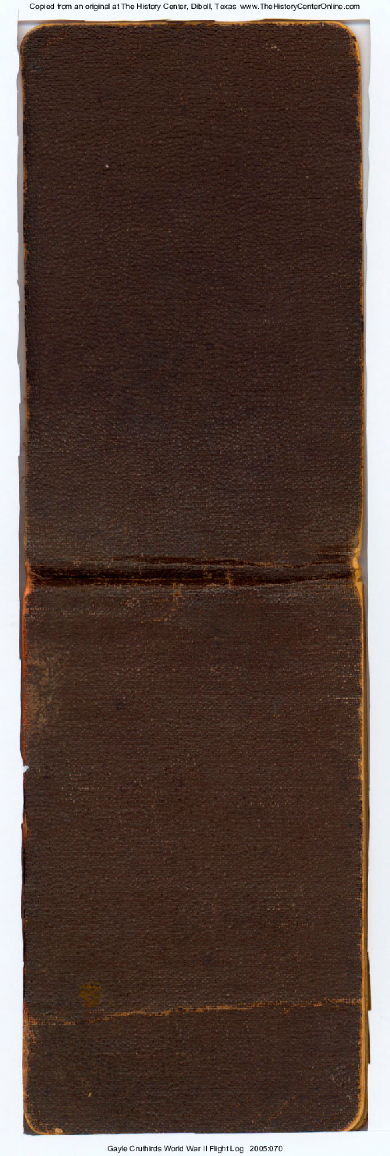 Gayle Cruthirds World War II Flight Log, 1944
