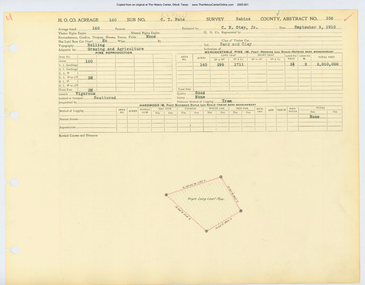 0067 Abstract 356, Pate Survey, Sabine County