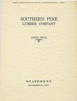 1950 Southern Pine Lumber Company Annual Report