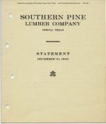 1943 Southern Pine Lumber Company Annual Report