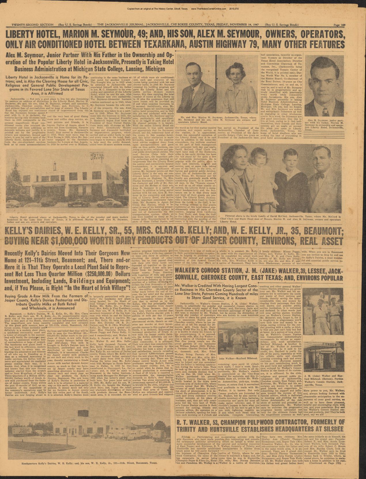 22 Jacksonville Journal Special Edition Novmeber 14, 1947, Section 22