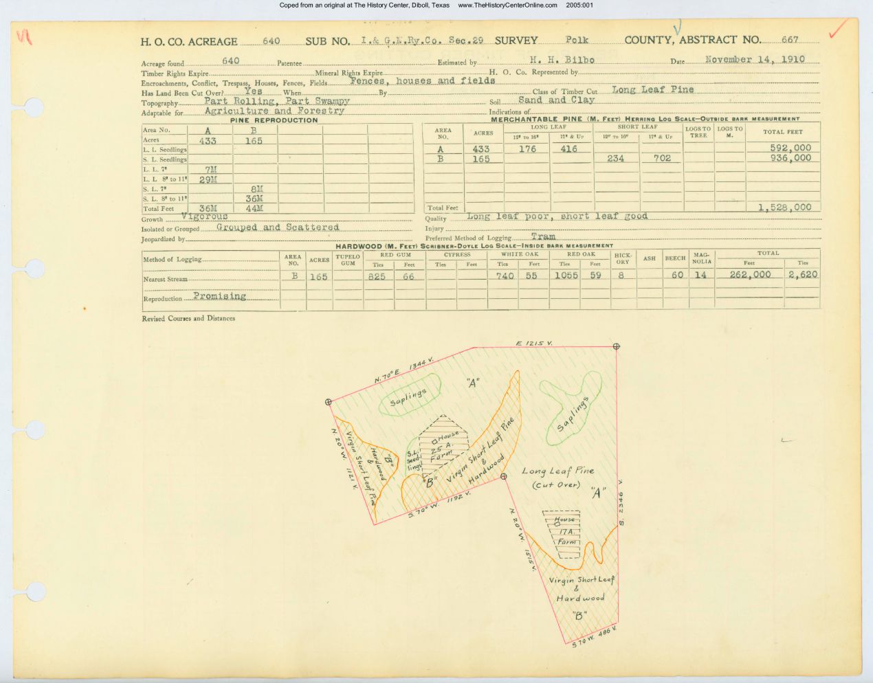 0008 Abstract 667, I.G.N. Railway Company Survey, Polk County