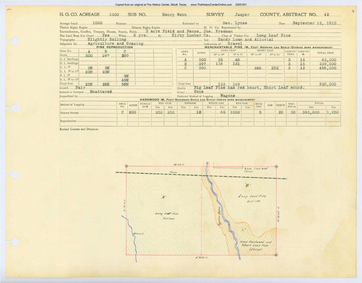 0035 Abstract 42, Webb Survey, Jasper County