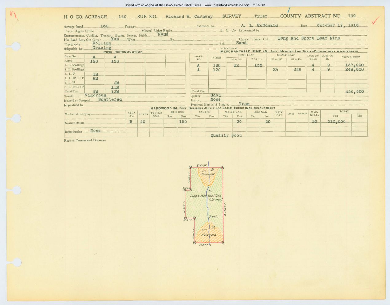 0154 Abstract 799, Caraway Survey, Tyler County