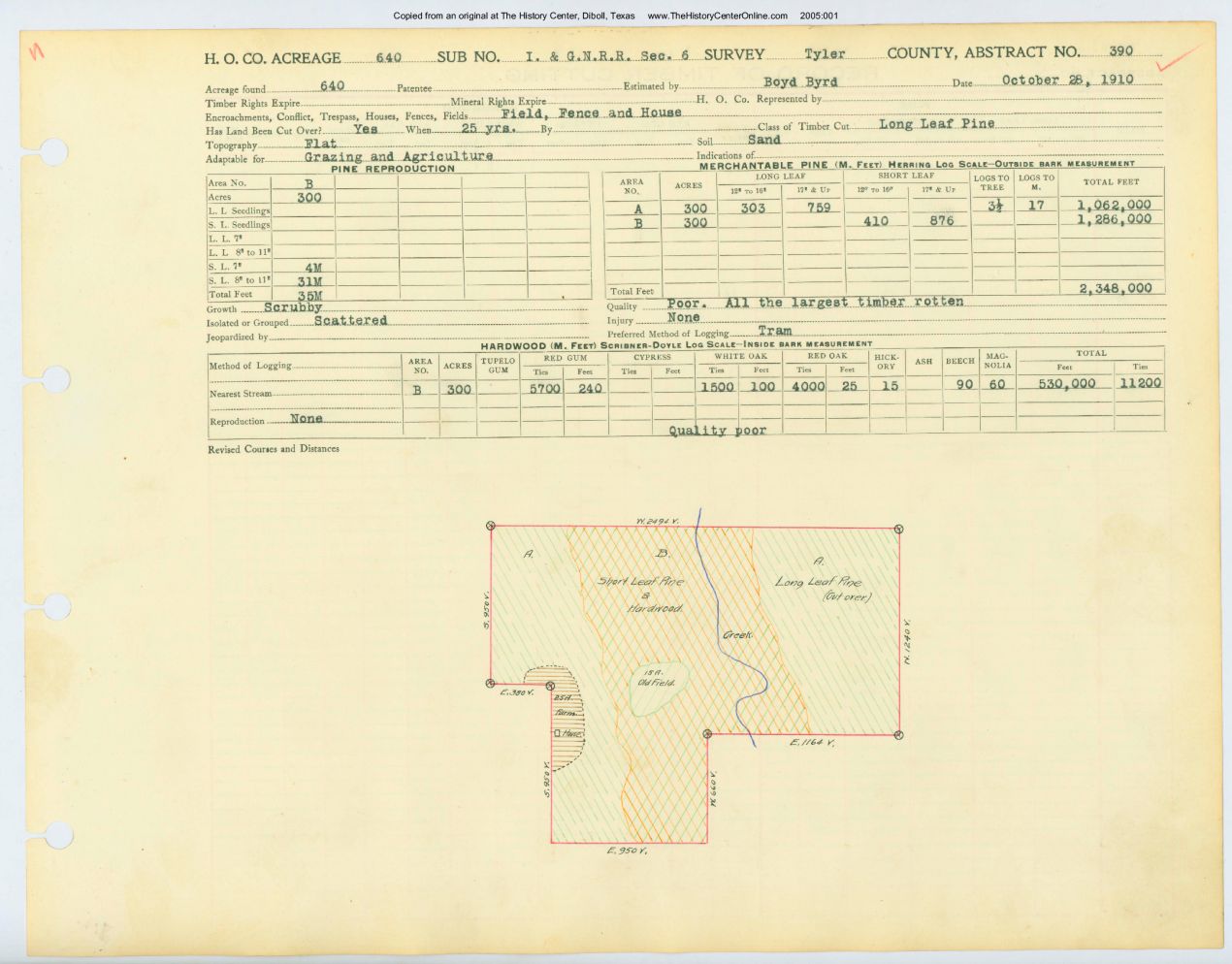 0099 Abstract 390, I.G.N.R.R. Survey, Tyler County