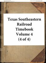 04 04 Texas Southeastern Railroad Timebook Volume 4 (January 1914 - February 1915) 4 of 4