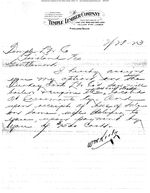 Sale of Turkey Foot Lumber Company Sawmill, 1923