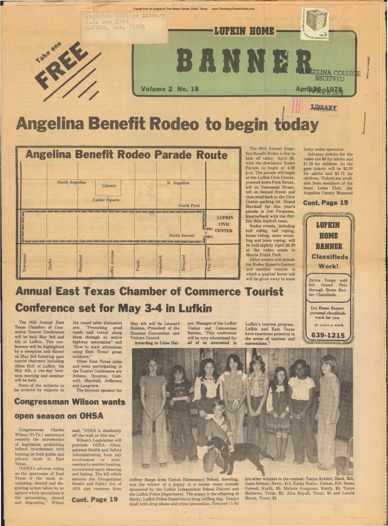 Lufkin Home Banner 1978 04 26