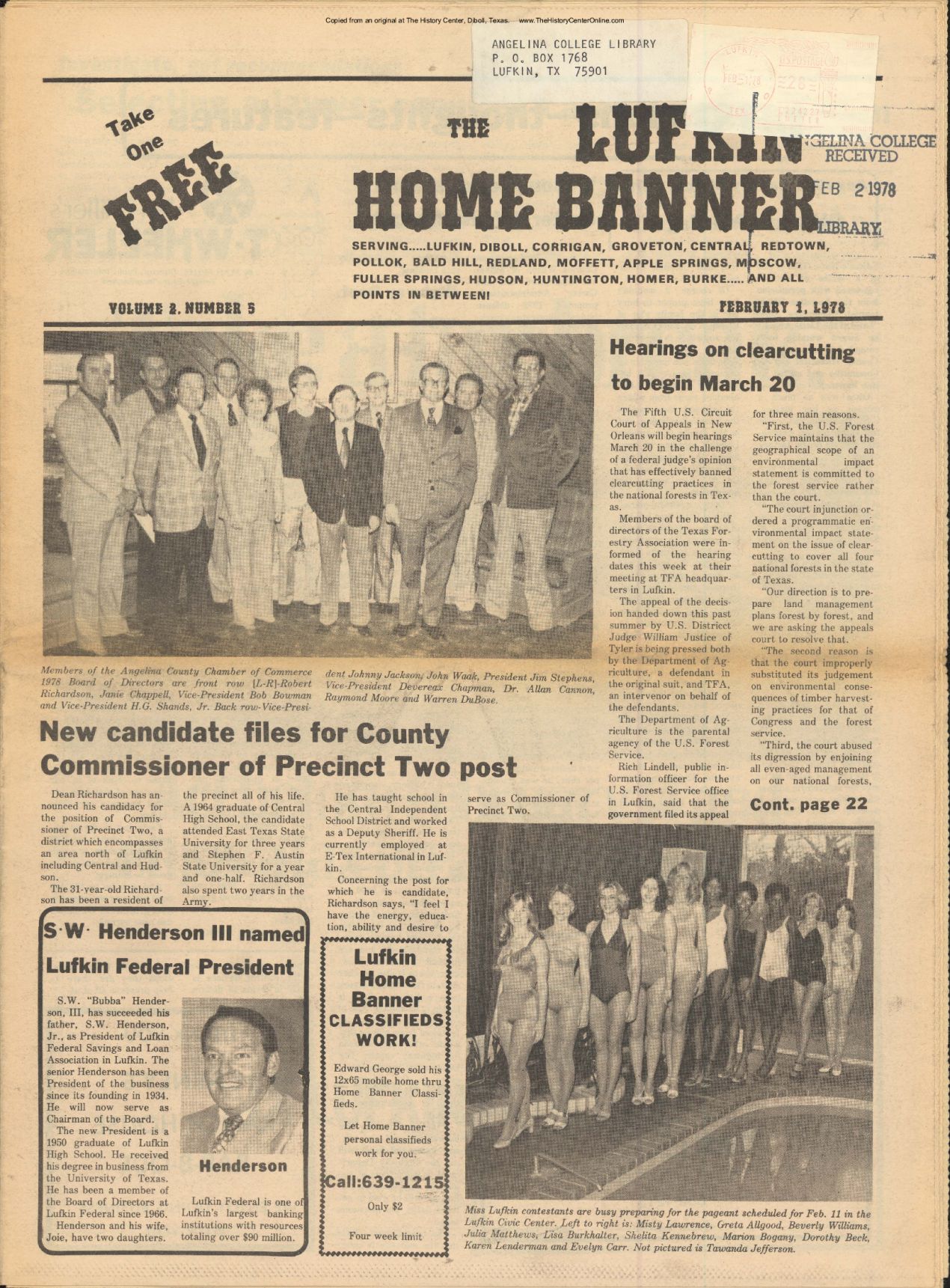 Lufkin Home Banner 1978 02 01