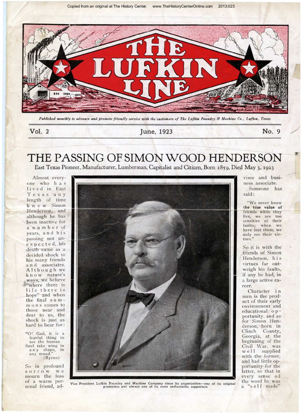 Lufkin Line 1923 06-June