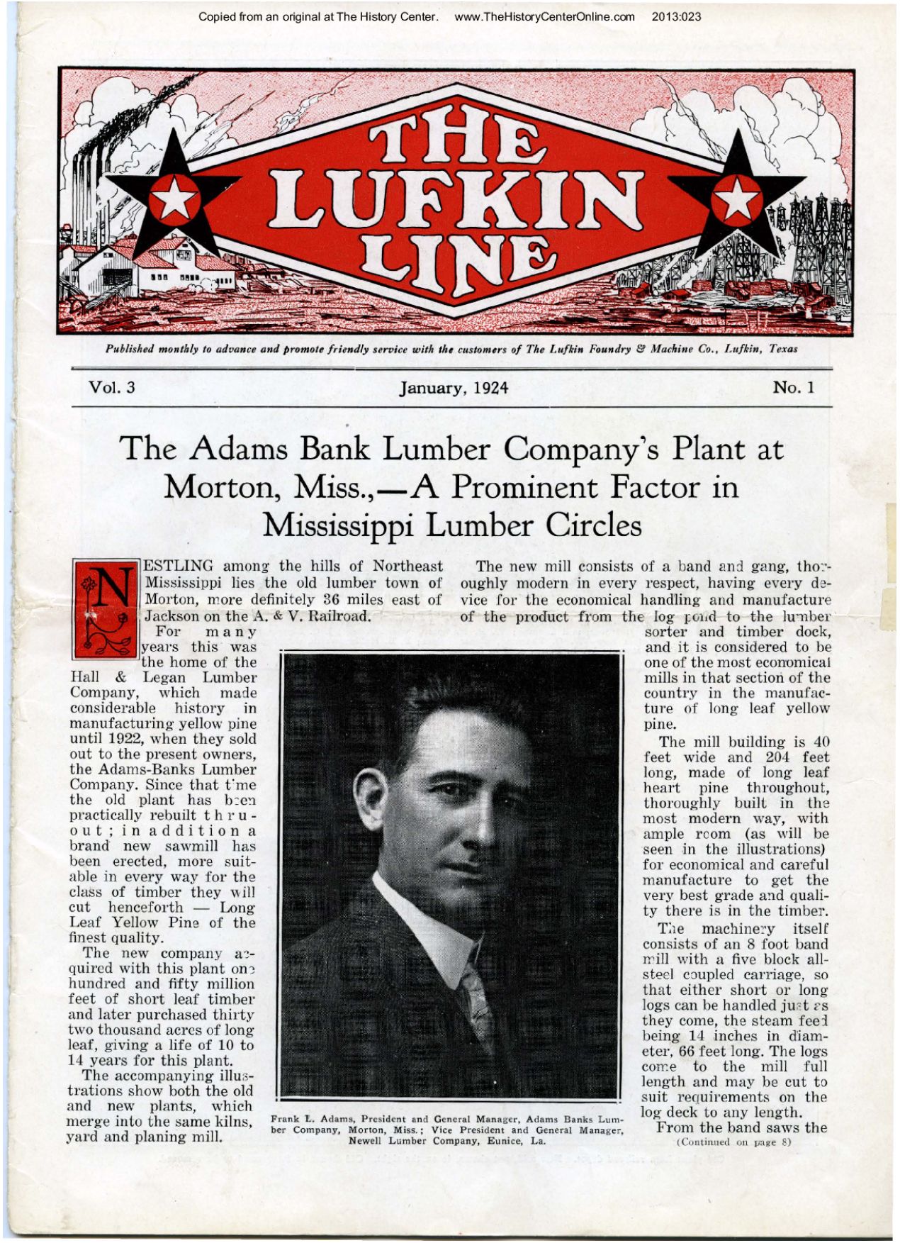 Lufkin Line 1924 01-January