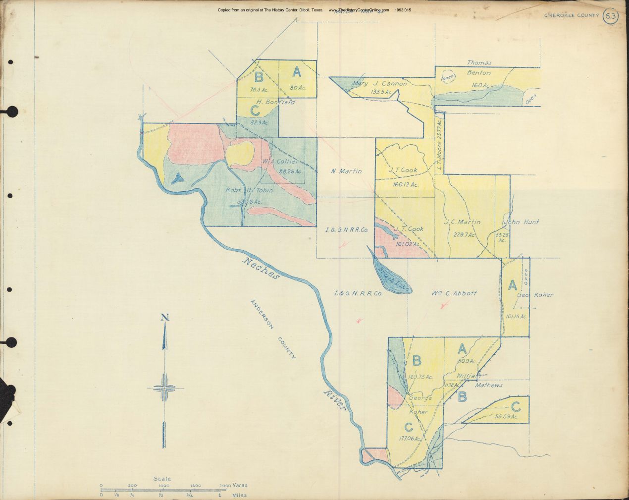 069 1945 Cherokee County Timberlands Map 063