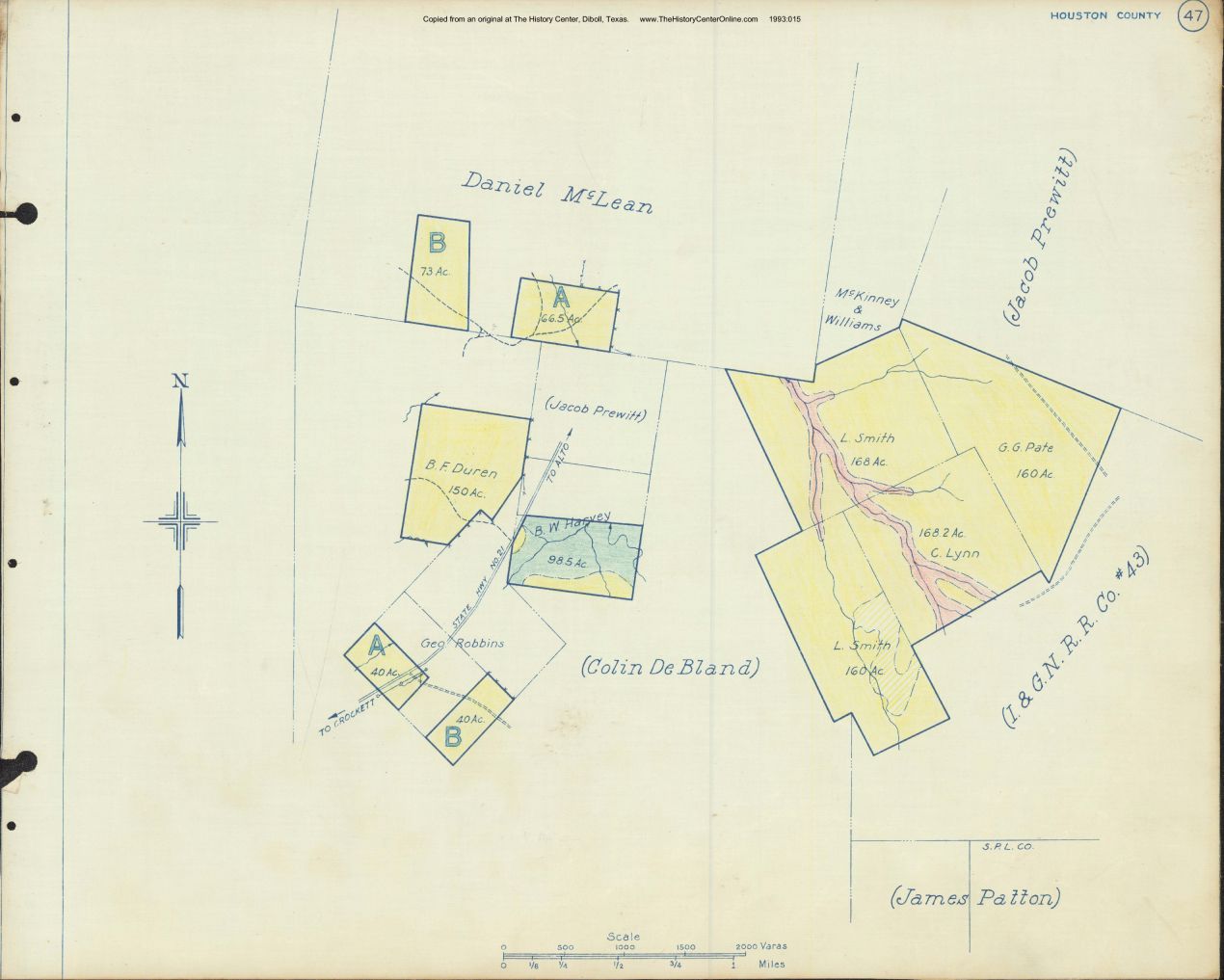 051 1945 Houston County Timberlands Map 047