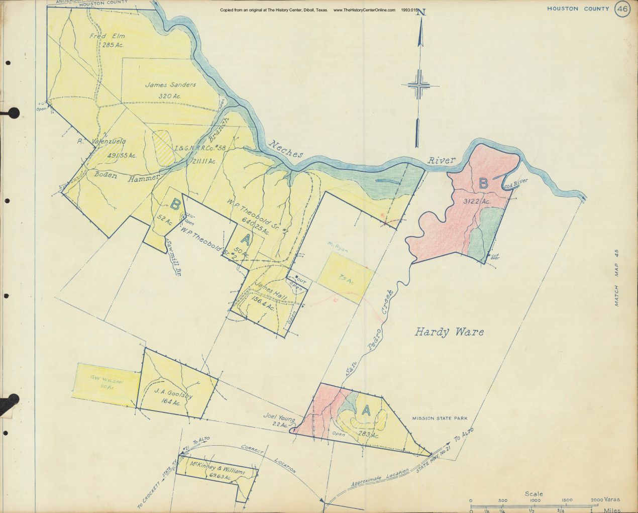 050 1945 Houston County Timberlands Map 046