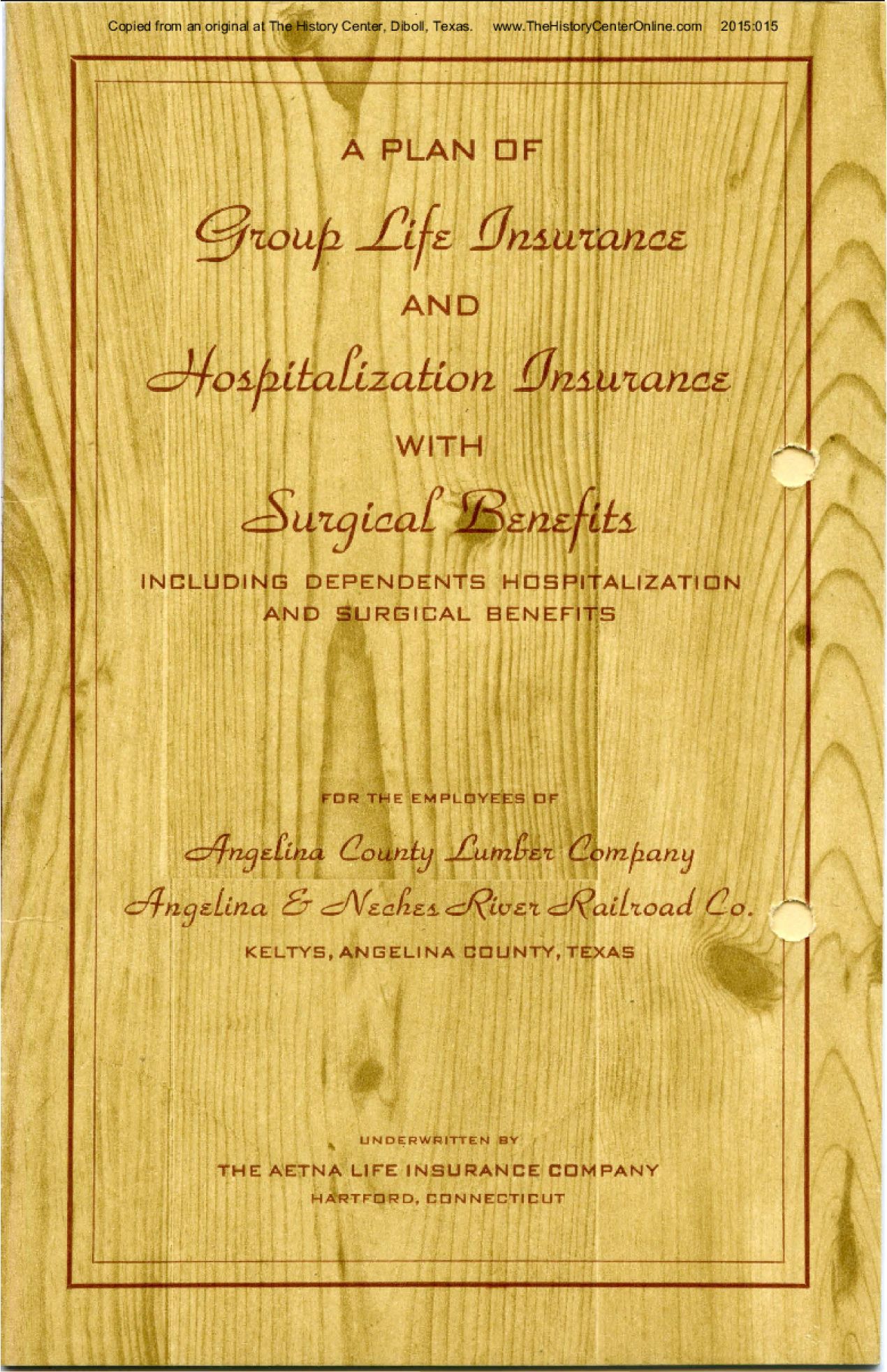 08 ANRR Insurance Plan, 1949
