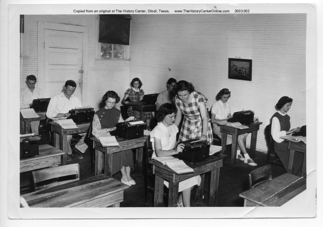 113 Diboll High Typing Class 1950