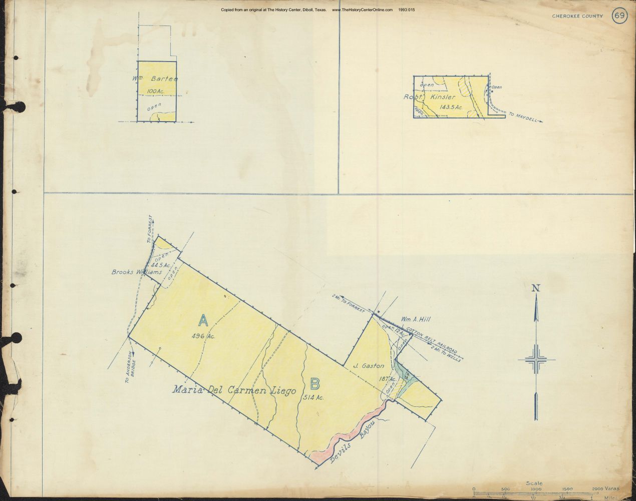 075 1945 Cherokee County Timberlands Map 069