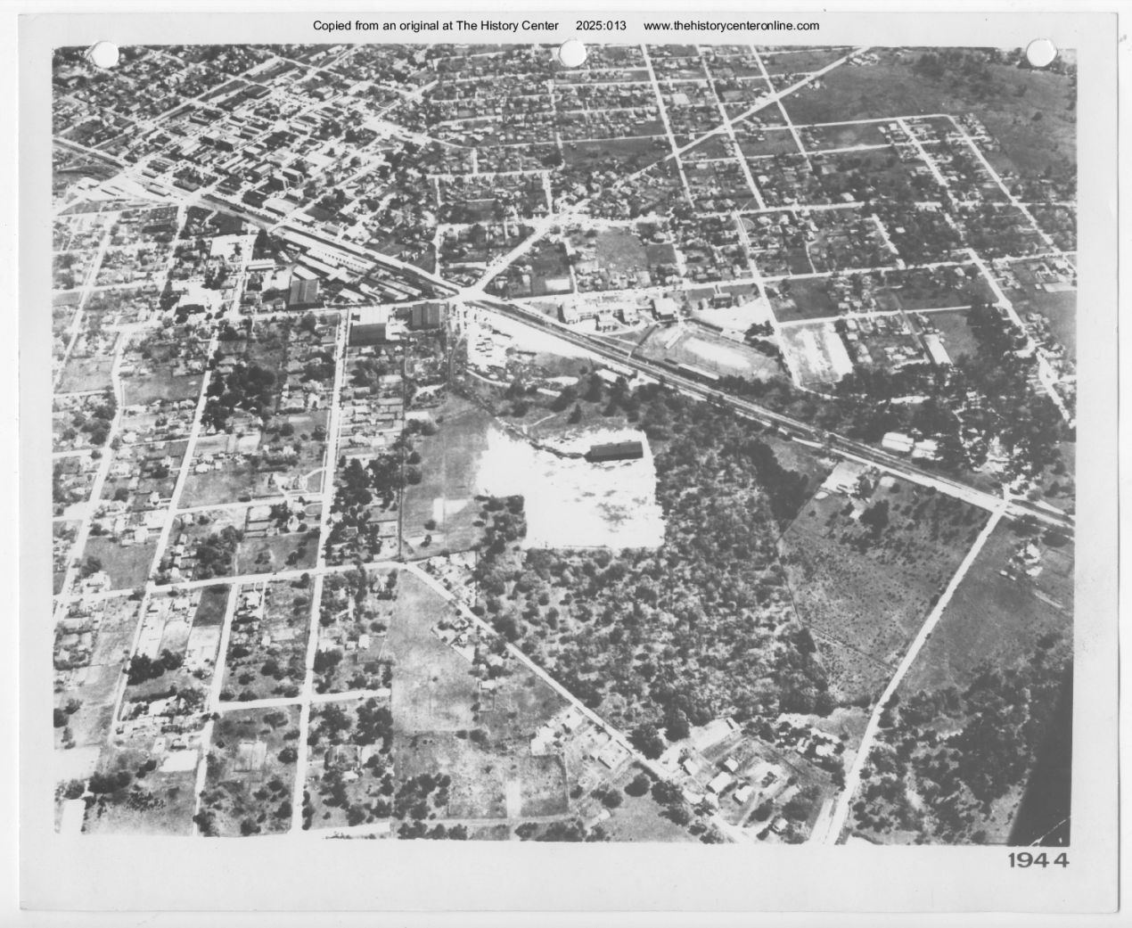 1944, Southwest aerial photograph of Lufkin Industries Inc.