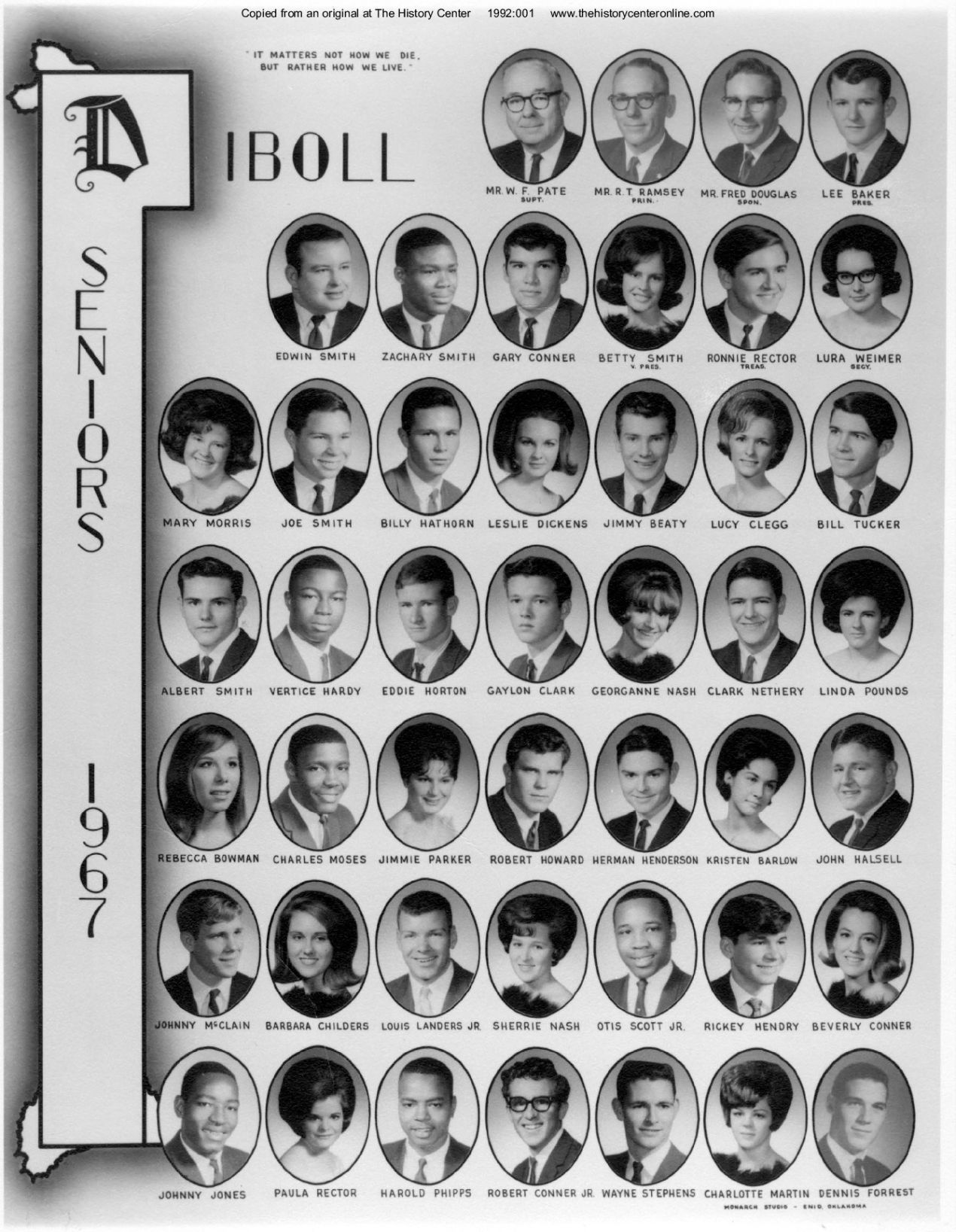1967, Senior Class, Diboll High School