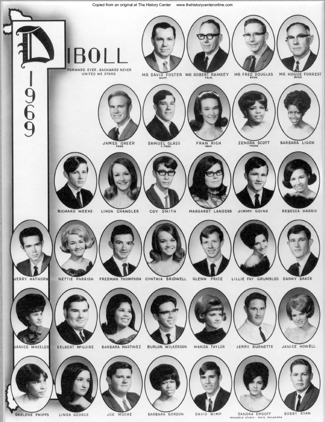 1969, Senior Class, Diboll High School