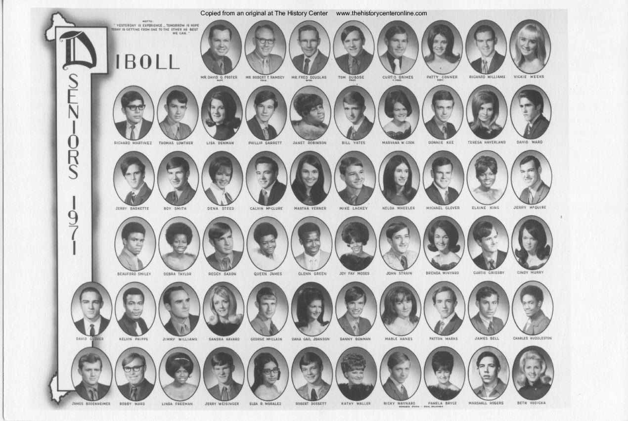 1971, Senior Class, Diboll High School