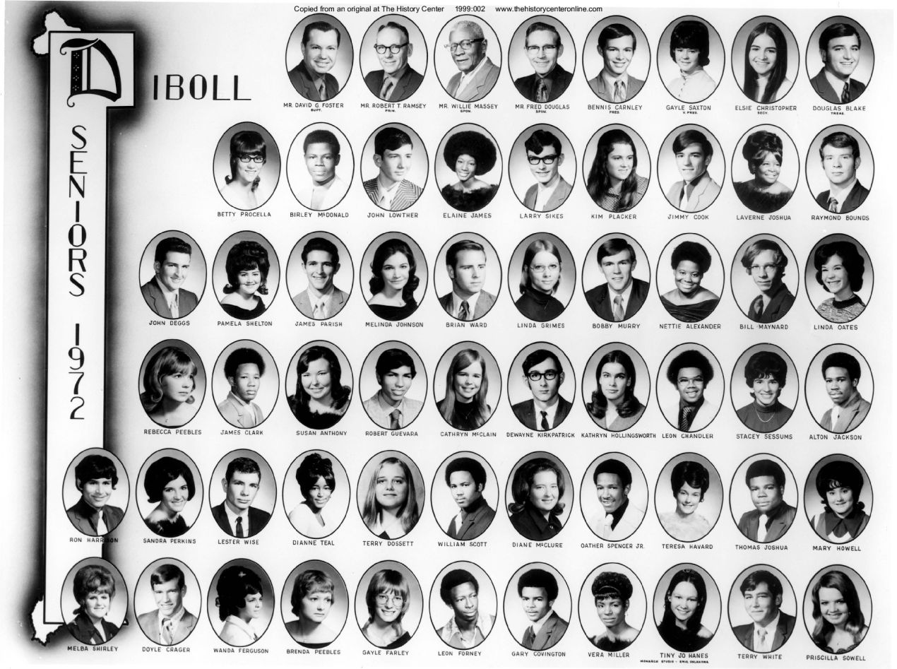 1972, Senior Class, Diboll High School
