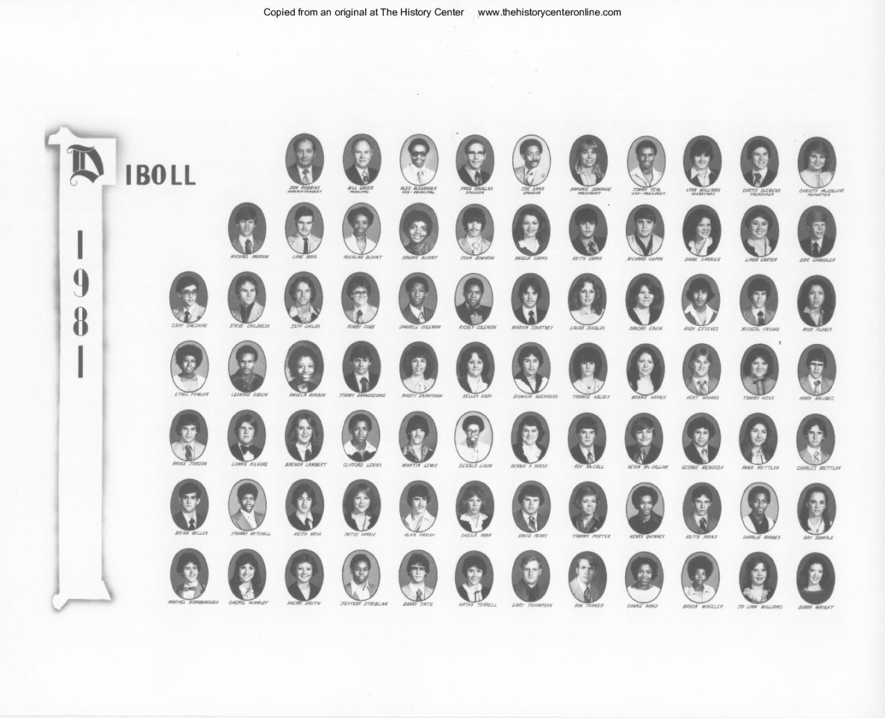 1981, Senior Class, Diboll High School