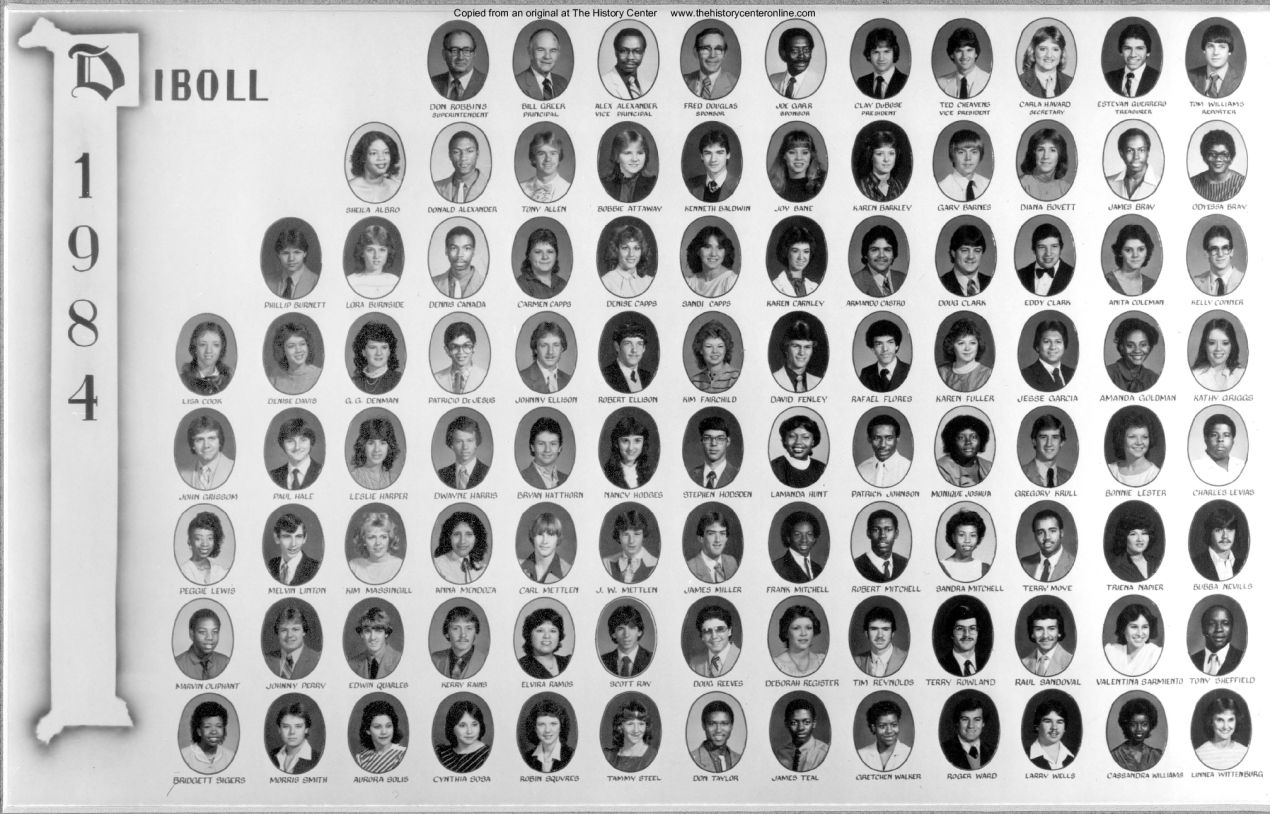 1984, Senior Class, Diboll High School