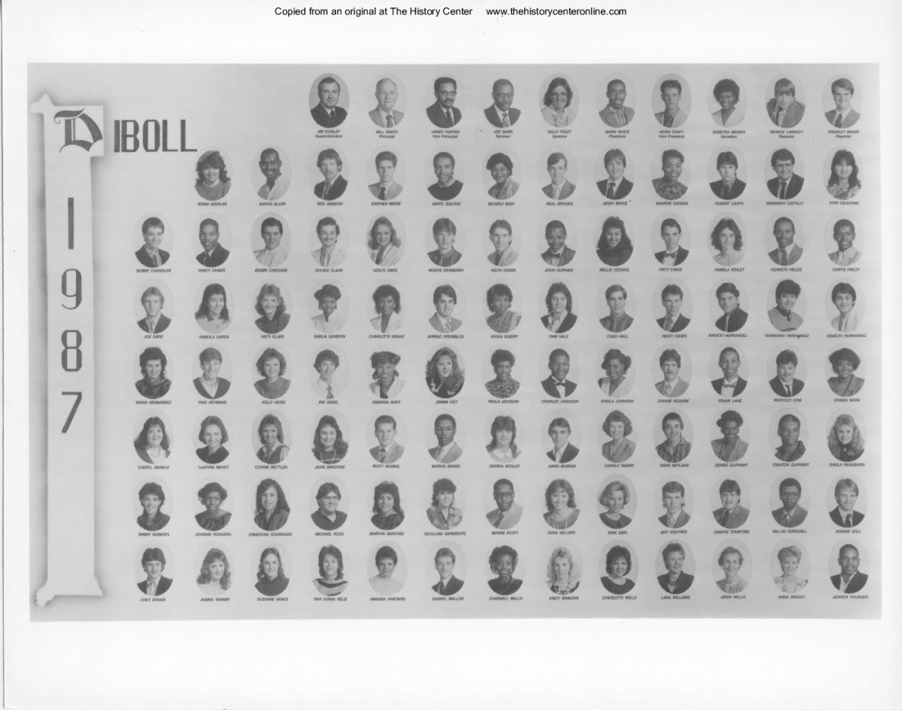 1987, Senior Class, Diboll High School