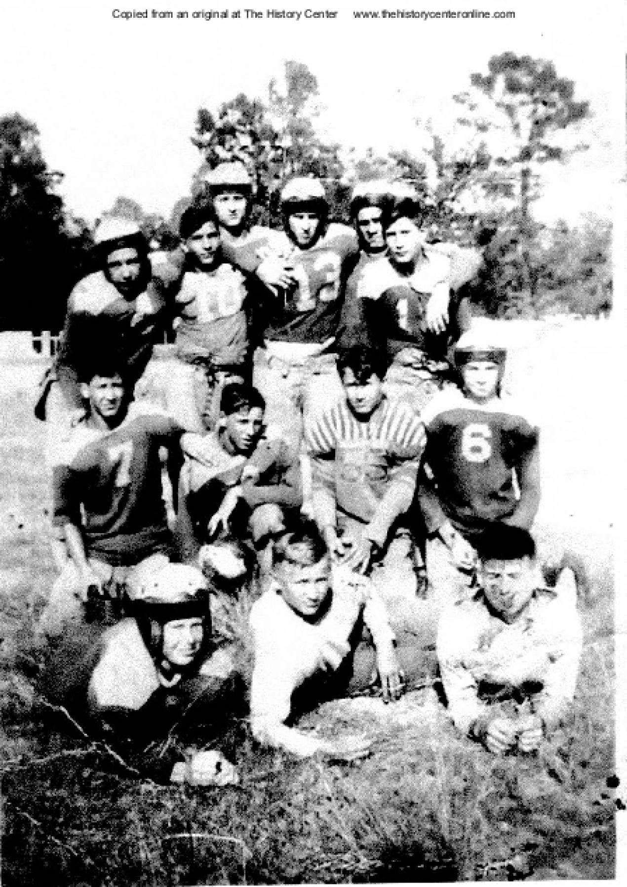 1943, Six man football team, Diboll High School, ca