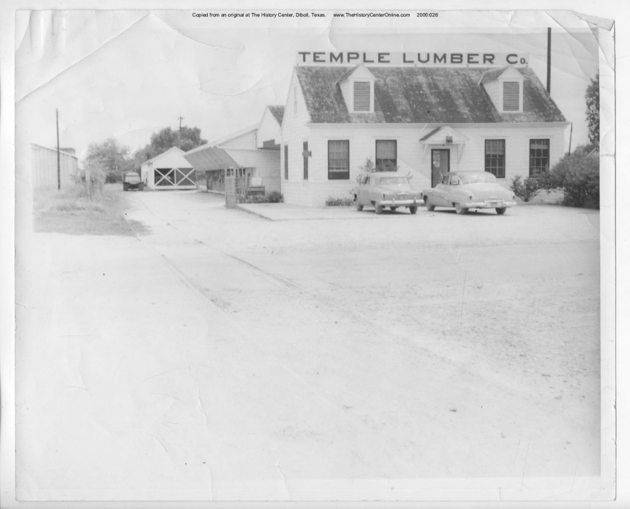 undated, Temple Lumber Company retail yard before remodel, Baytown, Texas,