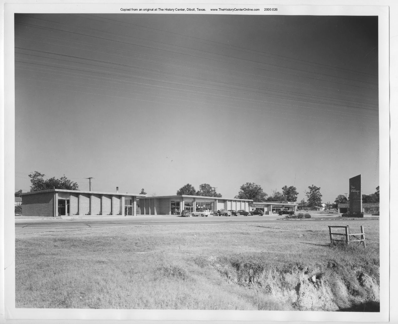 1953, The Village Shopping Center, by Jack Laws, Diboll, Texas