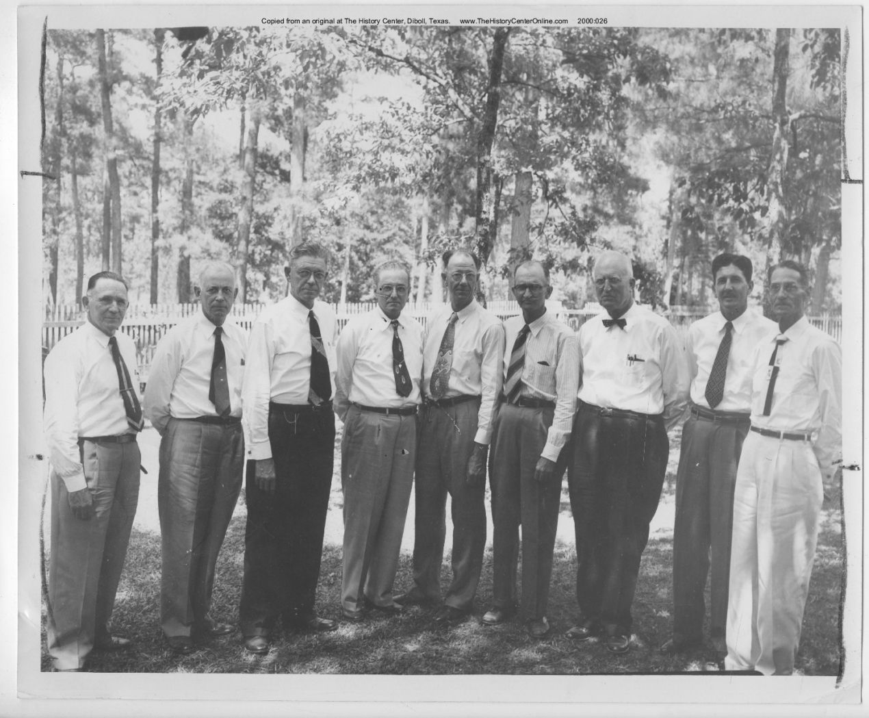 1954, Foster Lumber Company Department Heads, from Gulf Coast Lumberman, Fostoria, Boggy Slough, May 10-11