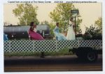 1986, Diboll Day Queen and Court riding on float, by Kodak, Diboll, Texas