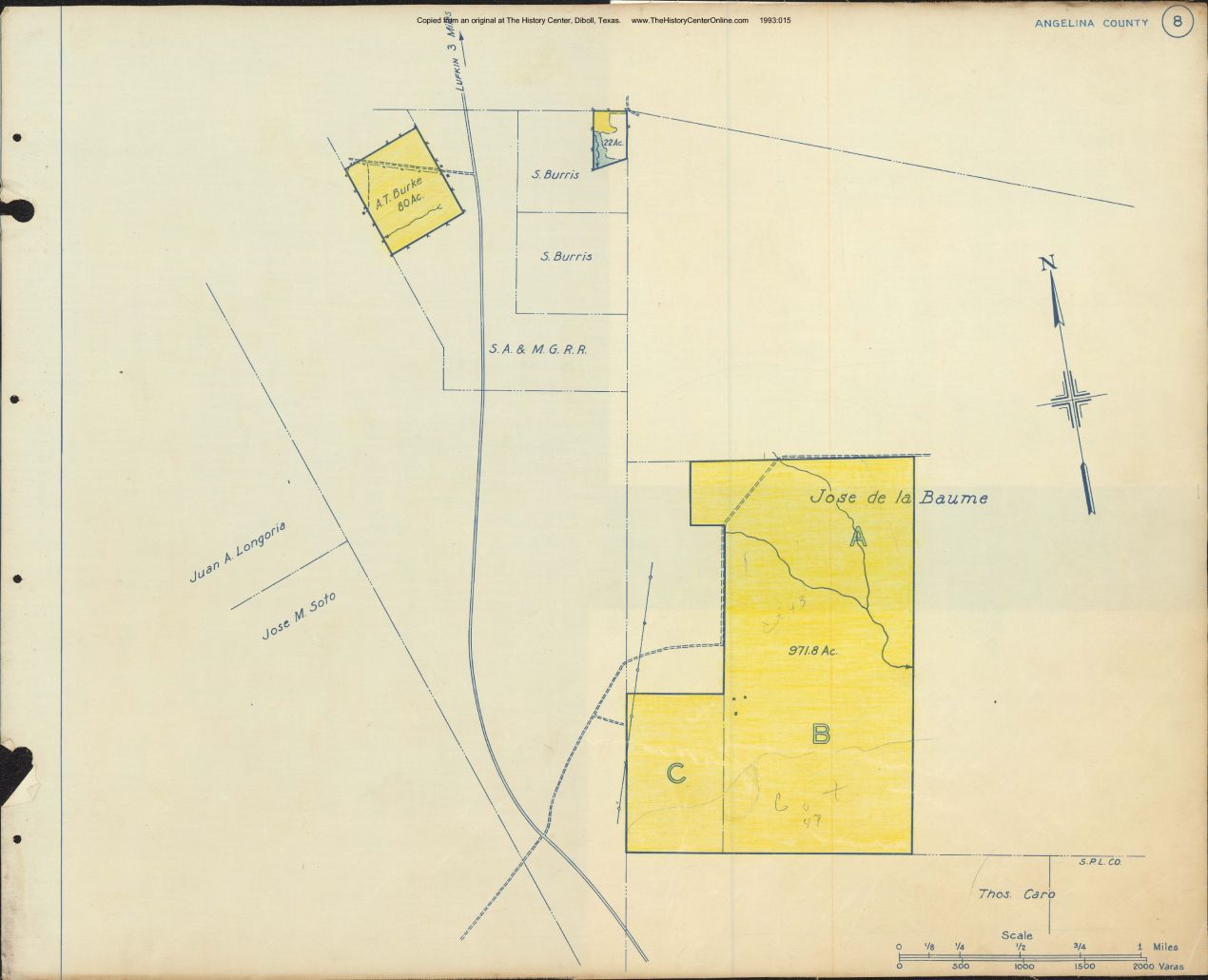 010 1945 Angelina County Timberlands Map 08