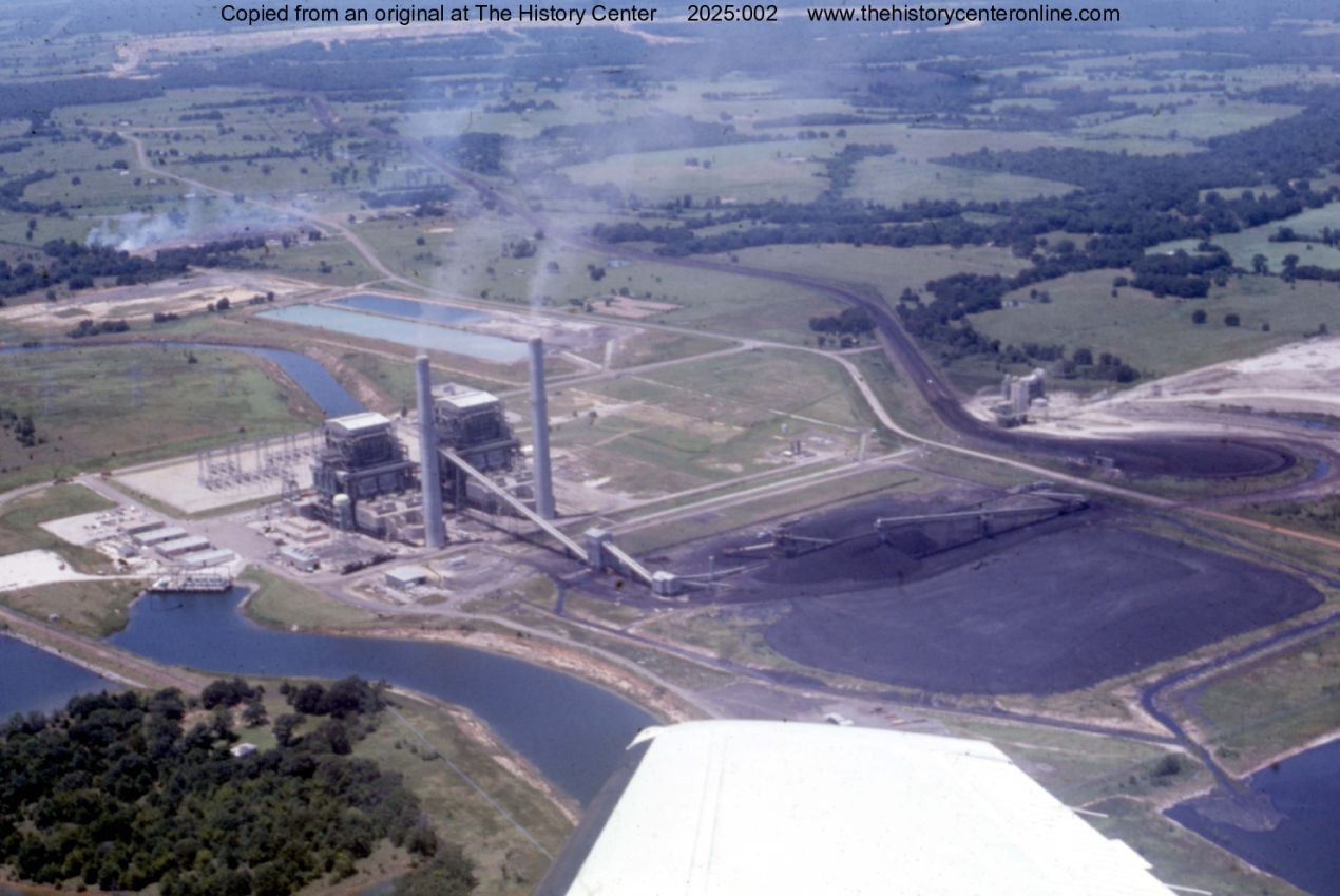 1976, Aerial Photograph of Big Brown Steam Electric Station, Fairfield, Texas, July
