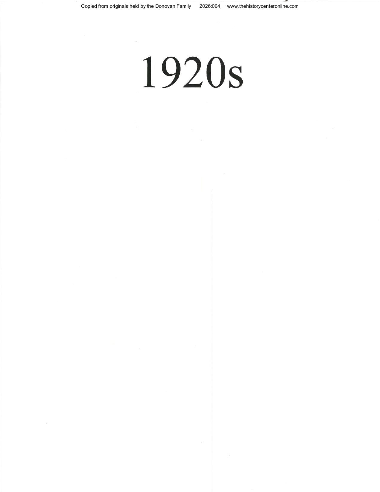 1920s, 1940s