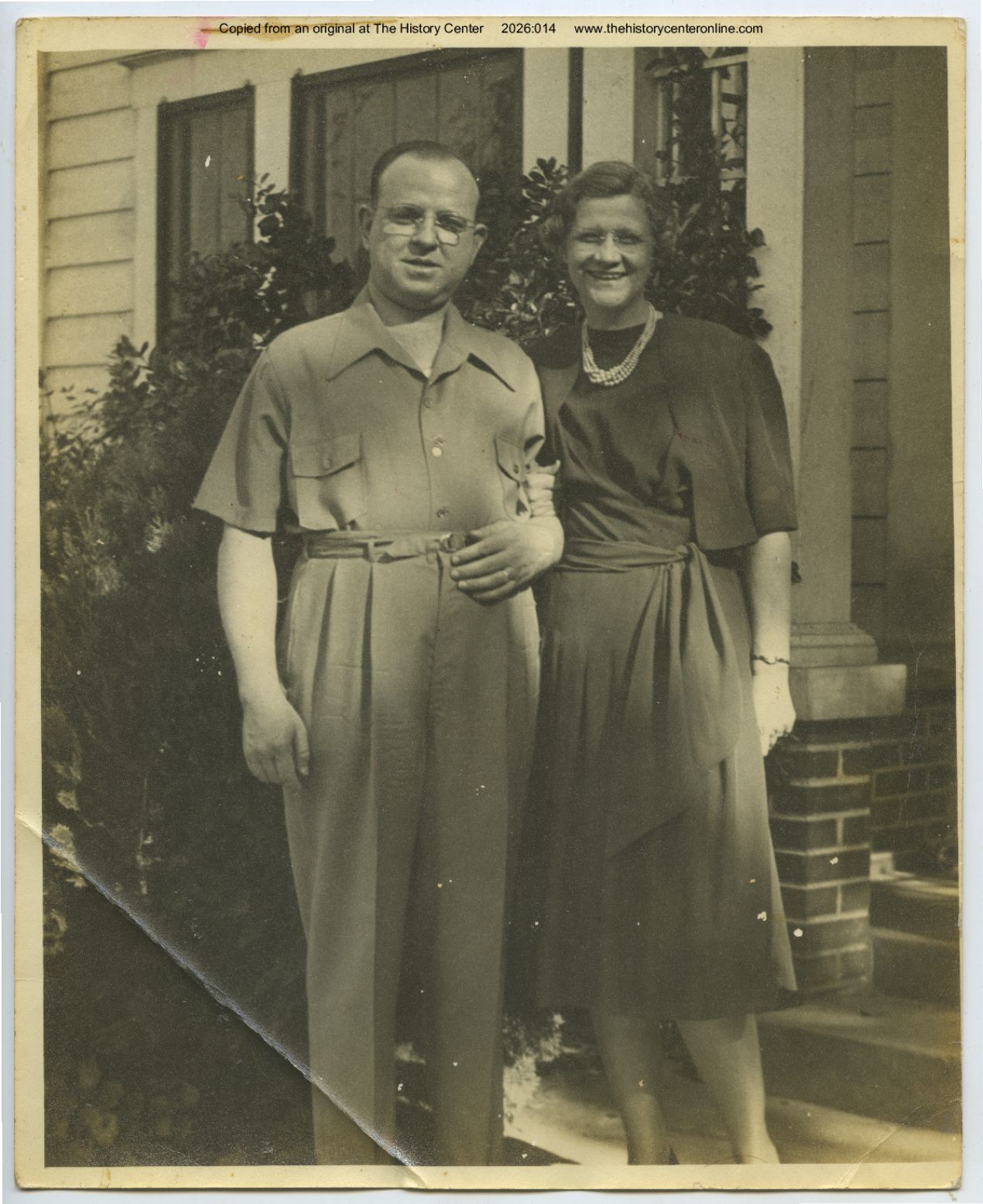 undated, Albert E. Cudlipp Sr. and his wife Jessie Baker Cudlipp