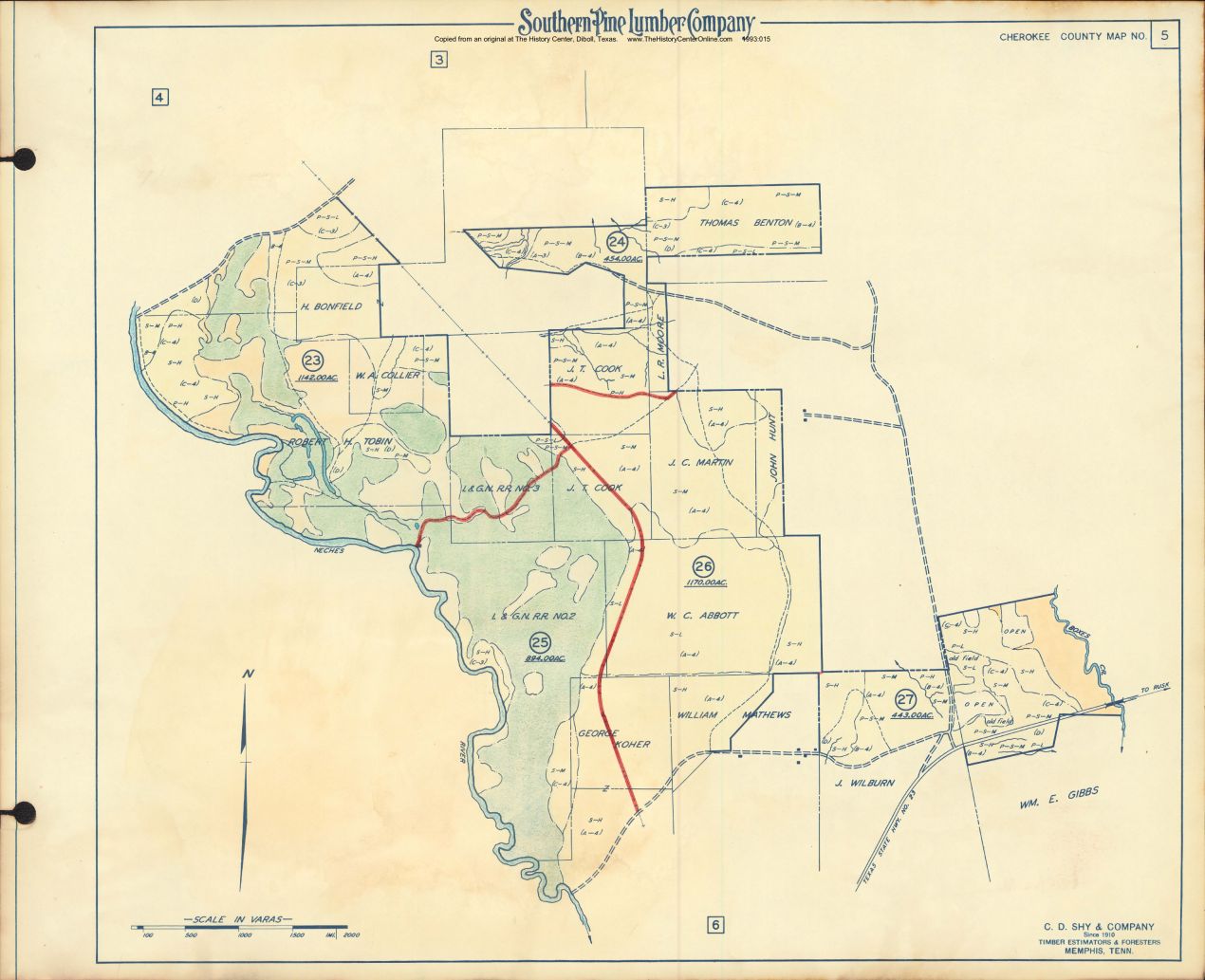 020 1955 Cherokee County Timberlands Map 05