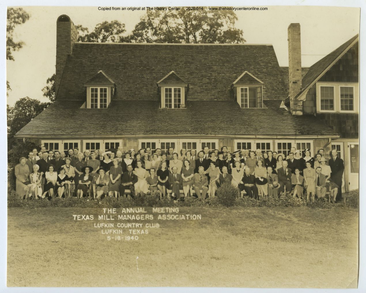 1940, Texas Mill Managers Association Annual Meeting, Lufkin Country Club, by Lufkin Foundry & Machine Company Photograph Department, May 18, 1940